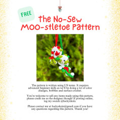 ☆ 𓇗 FREE moo-stletoe pattern 𓍯 ☆