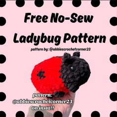 free no-sew ladybug pattern