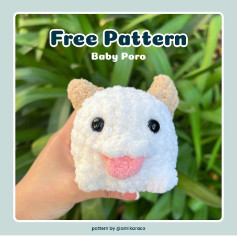 Free Pattern Baby Poro (League of Legends)