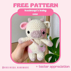 free pattern kosinsqas baby cow