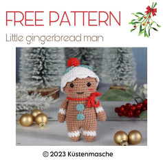 free pattern little gingerbread man