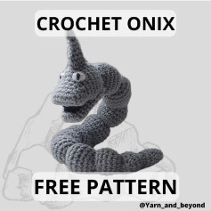 Free Pattern: OnixAnother 1st Gen Pokemon, Onix! Hope you like this free pattern