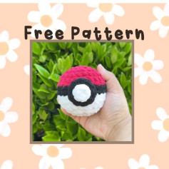 Free Pattern PokeballIve been sharing Pokemon patterns but I havent shared one for a pokeball