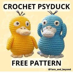 Free Pattern: PsyduckOne of my favorites from the 1st Gen Pokemon