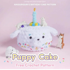 Free Pattern Puppy Cake Not sure who would need this,