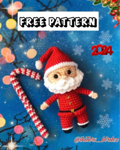 FREE PATTERN 🎅 Santa Claus 🎅 with candy