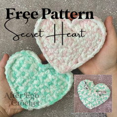 free pattern secret heart