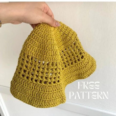 Free Pattern Summer Bucket HatYou can make this summer bucket hat even with beginner level crochet skills 😊