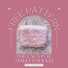 free pattern the faux fur makeup pouch