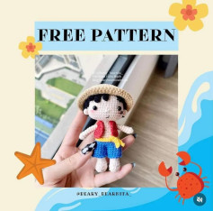 free pattern tiny luffy full