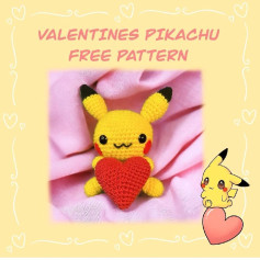 Free Pattern Valentine PikachuFirst Pikachu free pattern