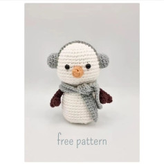 free pattern winter the snowman