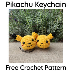 FREE pikachu keychain pattern