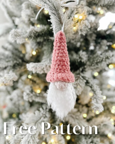 gnome ornament amigurumi crochet pattern