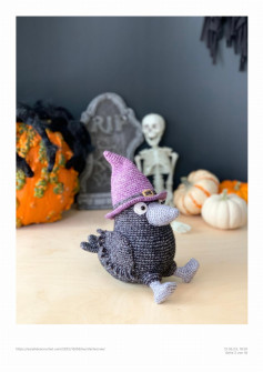 HALLOWEEN Heckle the Crow Free Crochet Amigurumi Pattern