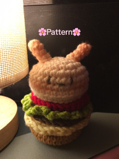 hamburger rabbit crochet pattern New pattern🌸Idk pattern from saplennhameoo🍓 #crochet #crochettutorial #fyp