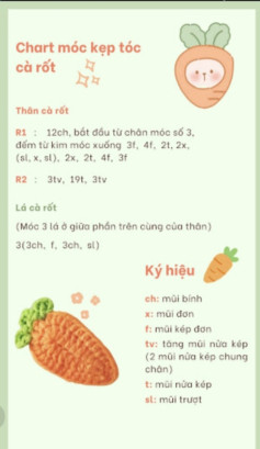 kẹp tóc củ cà rốt