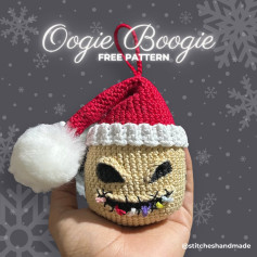 keychain crochet pattern oogie boogie