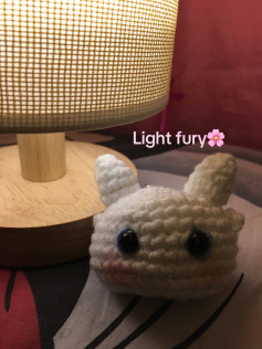 light fury 🦦Pattern from prett.yarn🌸 #crochet #fyp #fypシ゚viral #lightfury #crochetersoftiktok