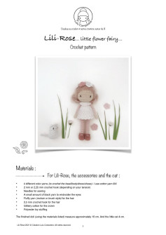 Lili-Rose… little flower fairy… Crochet pattern