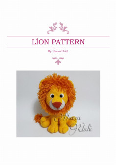 LİON PATTERN, yellow lion crochet pattern