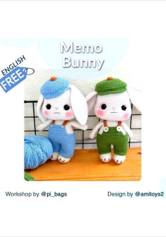 memo bunny crochet pattern