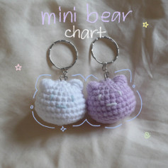mini bear keychain free chart 🐻#crochet #crochettutorial #freechart #trending #trend #xh #xuhuong #viral #fyp #fypシ #crochetersoftiktok