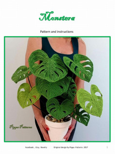 Monstera Pattern and instructions