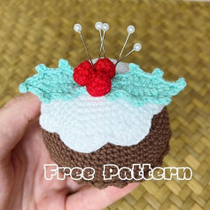 Muffin crochet pattern for pinning locating pins