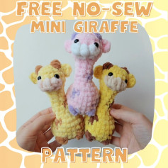 No sew mini giraffes!