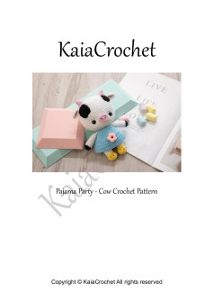 Pajama Party - Cow Crochet Pattern