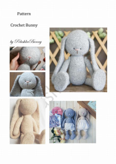 Pattern Crochet brown Bunny