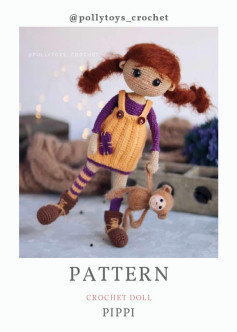 PATTERN CROCHET DOLL PIPPI