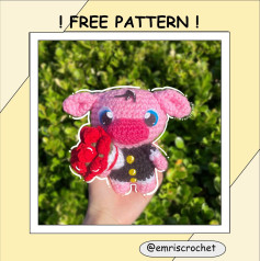 pink PIGGY crochet pattern