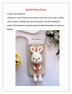 Rabbit Phone Pouch