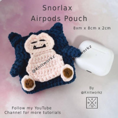 snorlax airpods pouch