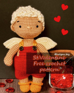 st. valentine free crochet pattern, Cupid crochet pattern