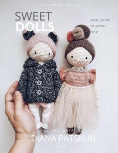 SWEET DOLLS DESIGNER CROCHET PATTERN TOY