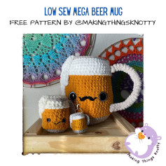 The mega beer mug, low sew