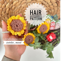 the sunflower hair accessories pattern 🥰