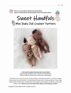 three Sweet Handfuls Mini Baby Doll Crochet Pattern