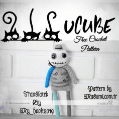 ucube free crochet pattern, Crochet pattern of a ghost wearing a hat