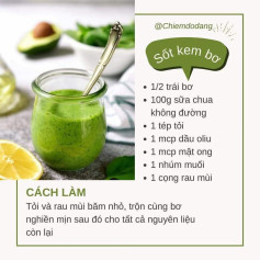 5 công thức sốt: sốt kem bơ, sốt lá quế, sốt cam tươi, sốt chanh dây, sốt việt quất.