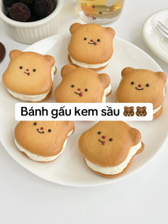 bánh gấu kem sầu