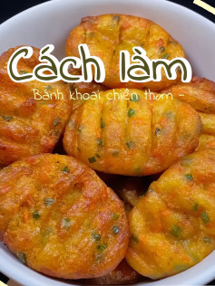 Cách làm bánh khoai chiên thơm