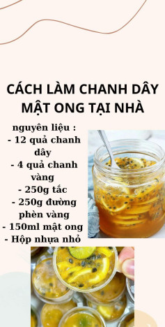 CÁCH LÀM CHANH DÂY MẬT ONG TẠI NHÀ