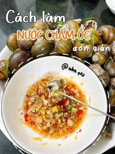 Cách làm nước chấm ốc