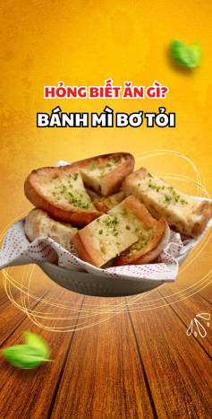 công thức bánh mì bơ tỏi