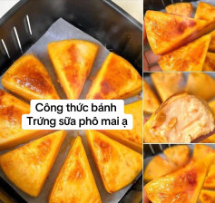 công thức bánh sữa phô mai.