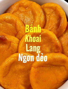 Công thức làm bánh khoai lang ngon dẻo.